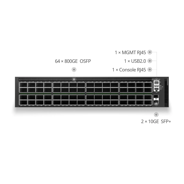 Switch IA 64x800Gb Ethernet SONiC | CX864E-N DistriMania
