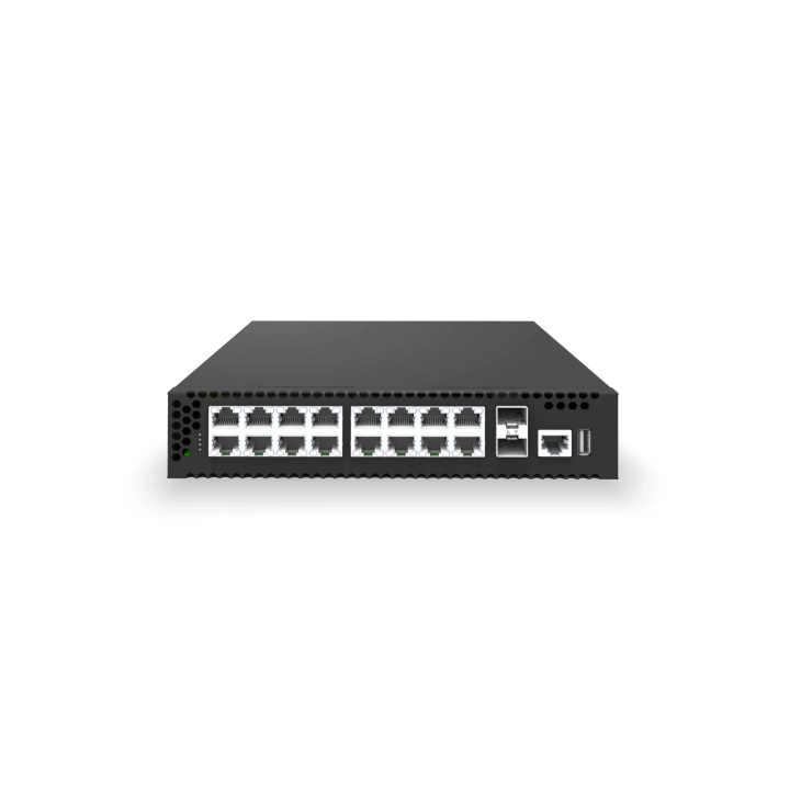 L2/L3 PoE+ Switch 16x1Gb RJ45 + 2x10Gb SFP+ | CX102S-16GT-M-S