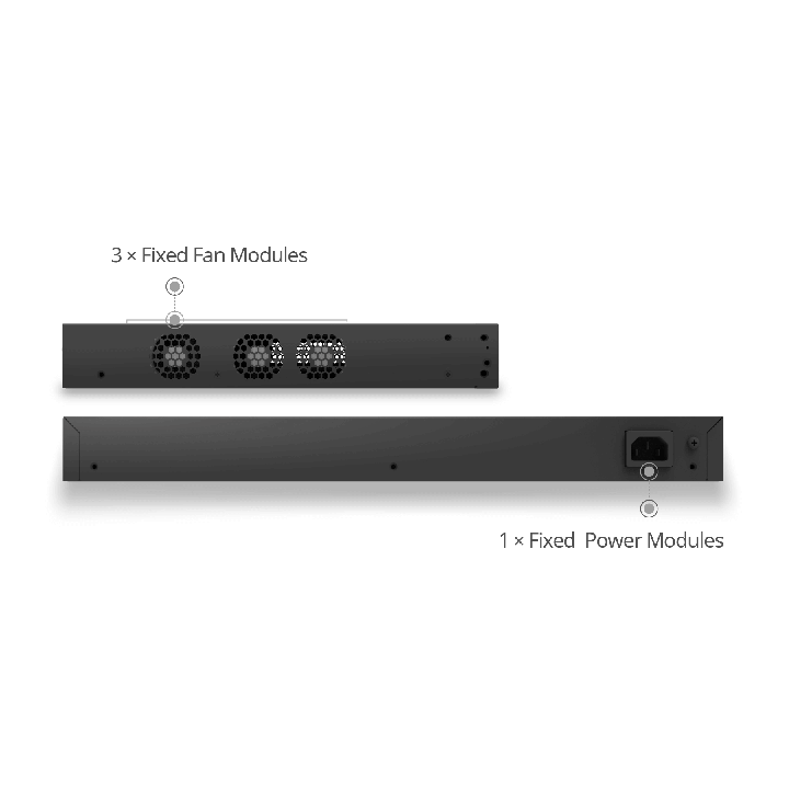 Switch d'accès L2/L3 48x1Gb RJ45 + 4x25Gb | CX204Y-48GT-M-S