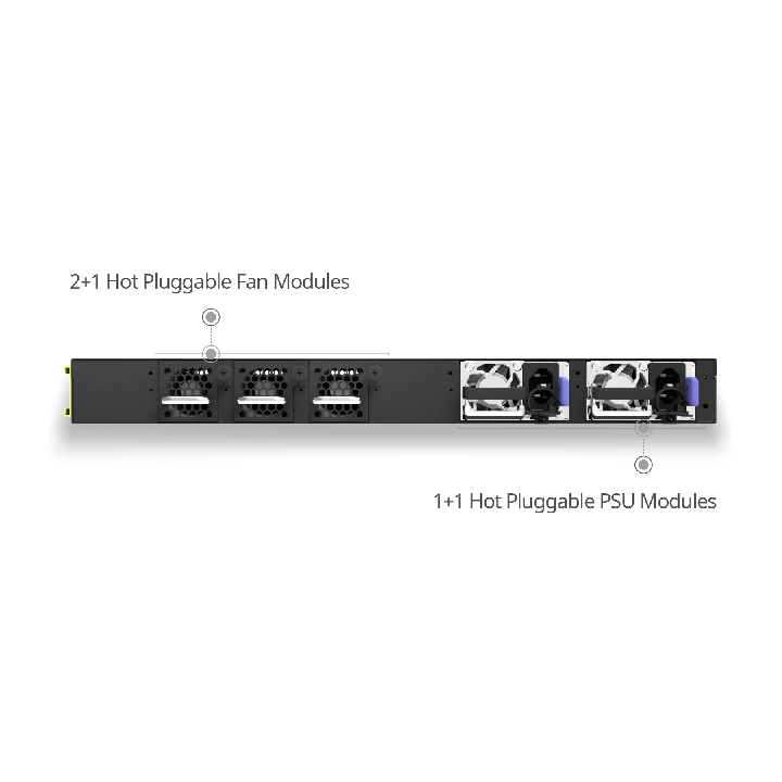 Switch d'accès L2/L3 PoE+ 48x1Gb RJ45 + 6x25Gb | CX206Y-48GT-M-HWP4