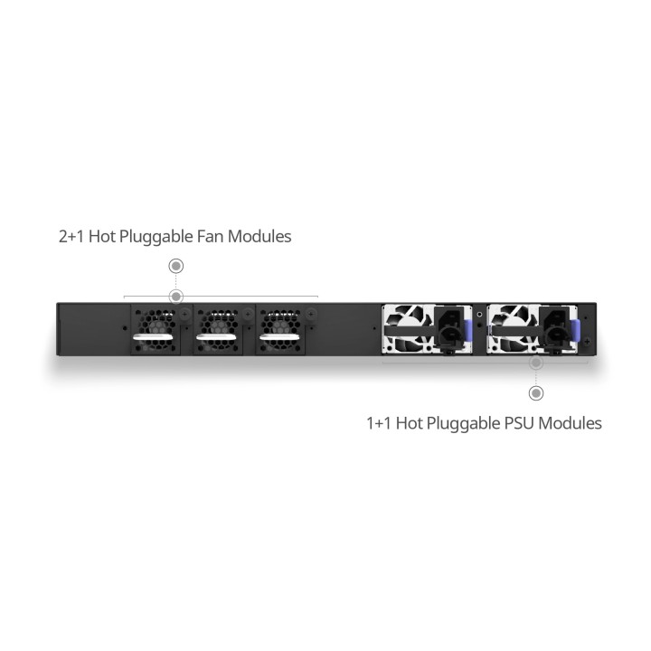 Leaf & Core L3 Switch 24x10Gb + 6x100Gb SONiC | CX206P-24S-M-H