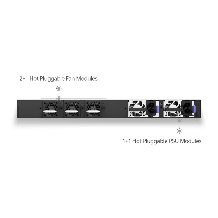 Switch L3 48x10Gb SFP+ + 6x100Gb QSFP28 | CX206P-48S-M-H